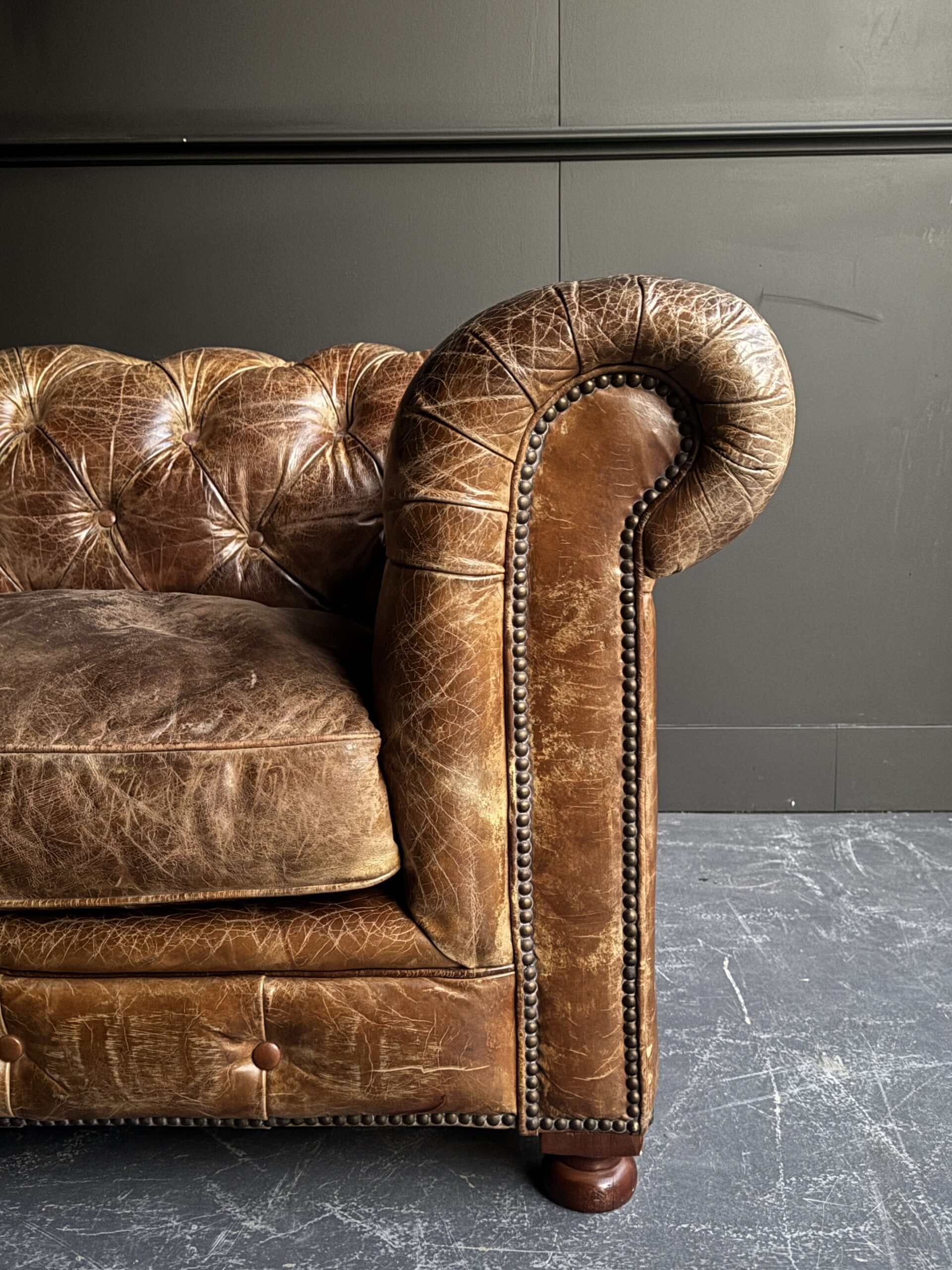 Vintage Chesterfield fauteuil Vintage Chesterfield fauteuil