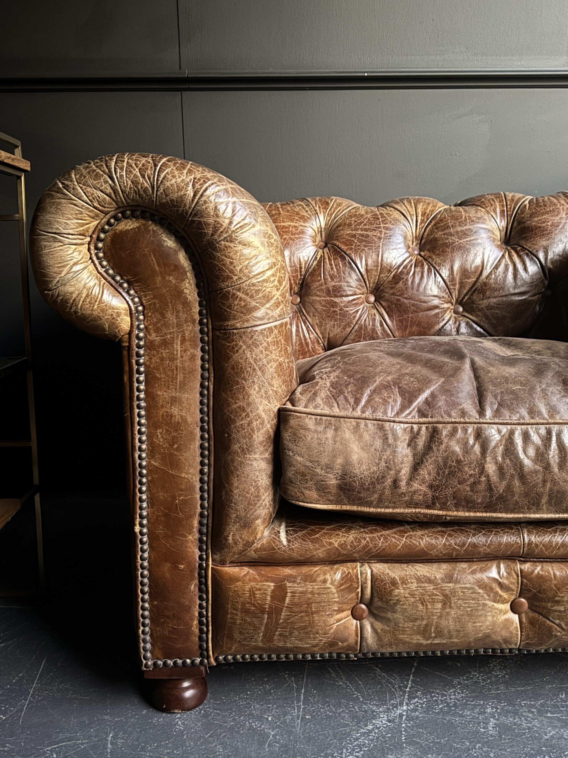 Vintage Chesterfield fauteuil Vintage Chesterfield fauteuil
