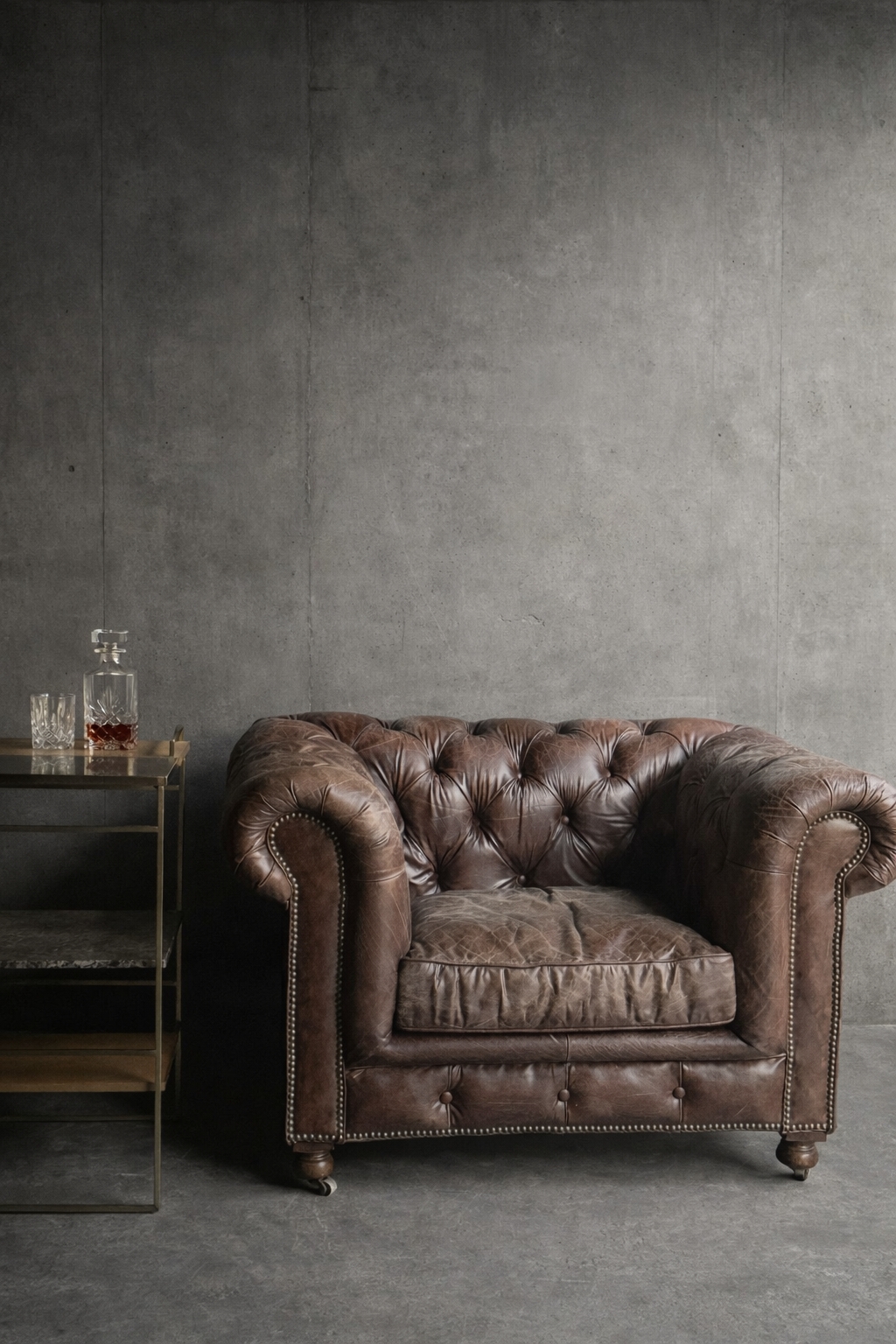 Vintage Chesterfield fauteuil