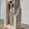 19e eeuws kalkstenen beeld 19e eeuws kalkstenen beeld