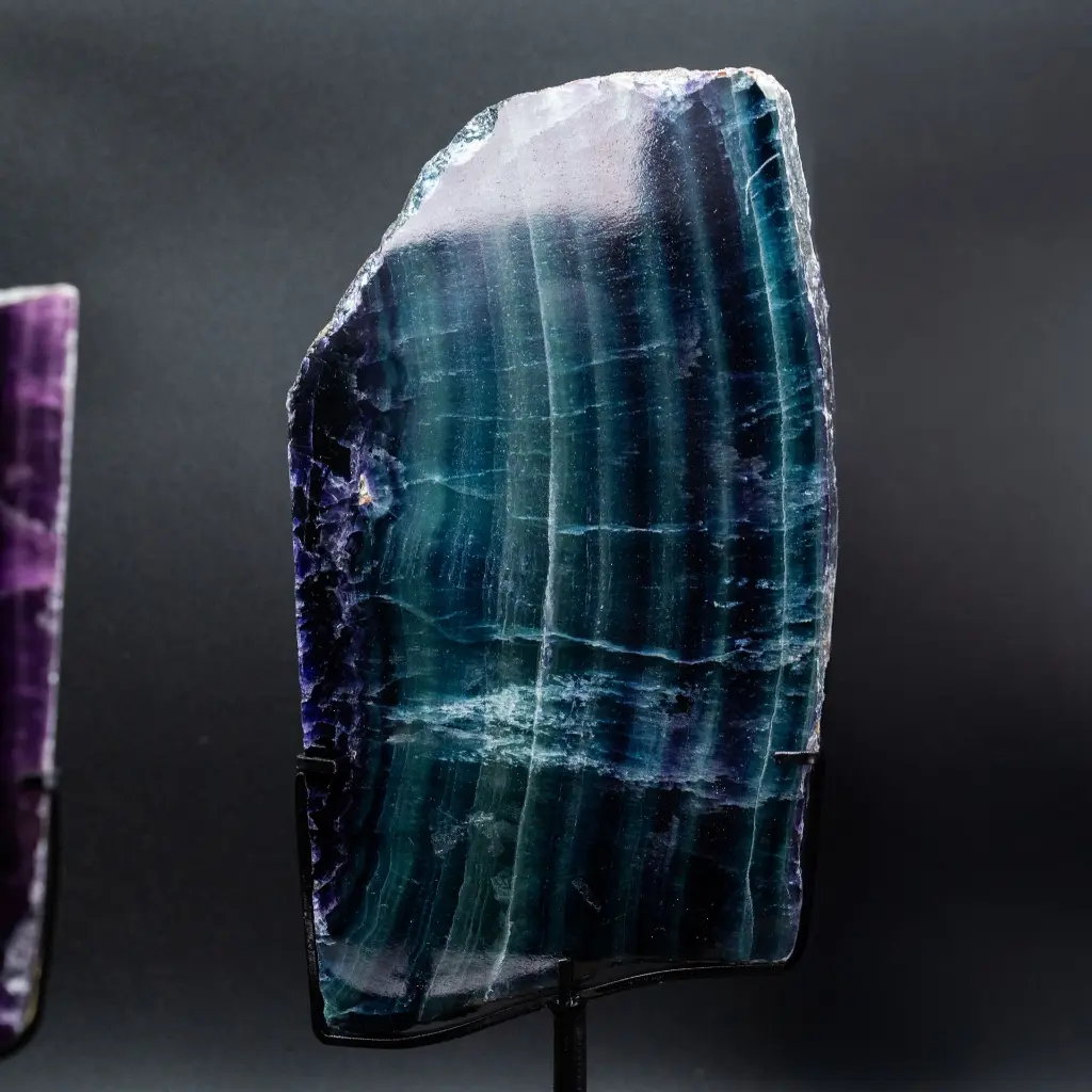 Set van 3 fluoriet stenen Set van 3 fluoriet stenen