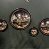 Set van 4 Convex spiegels. Set van 4 Convex spiegels.