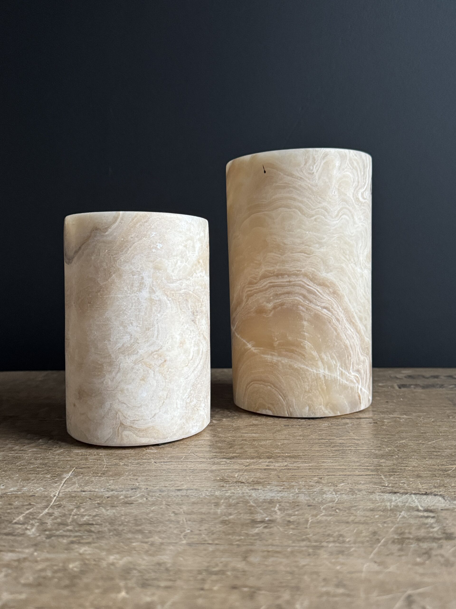 Set onyx windlichten