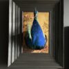 Opgezette pauw kunstwerk