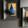 Opgezette pauw kunstwerk
