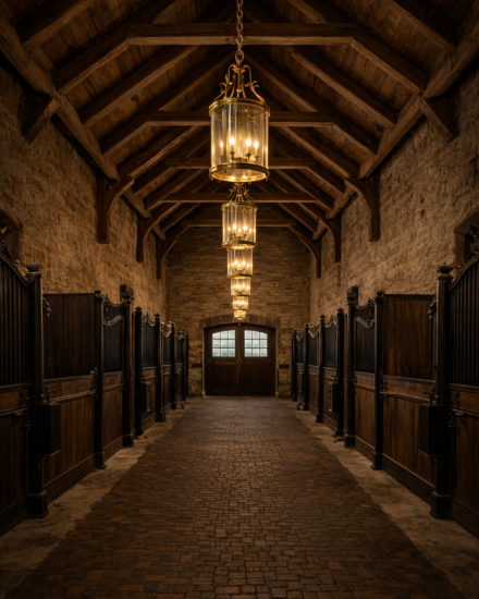 luxe paardenstal verlichting