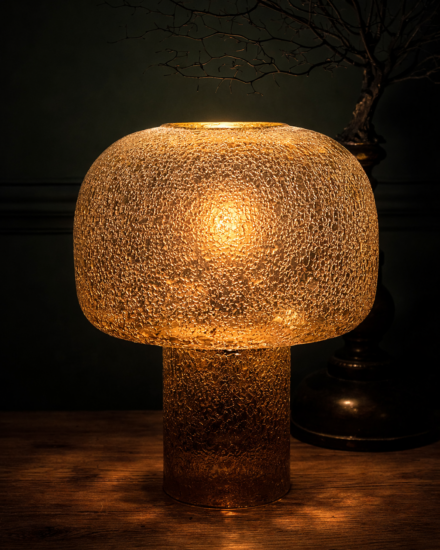 moderne glazen schemerlamp