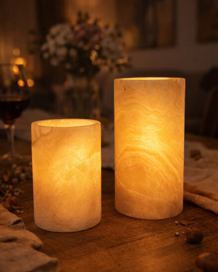 sfeervolle windlichten van steen