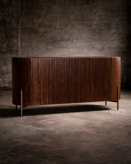 dressoir met ronde zijkanten