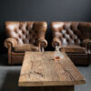 Oud eiken salontafel Oud eiken salontafel