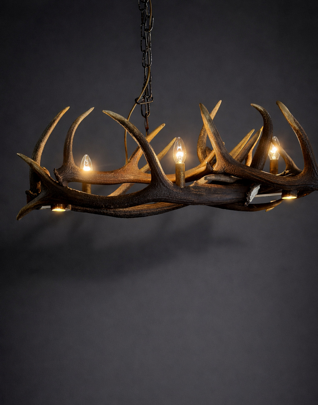 Lange design geweilamp Lange design geweilamp