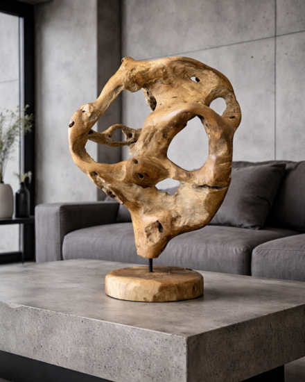 natuurlijk houten beeld