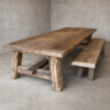 Oud eiken sidetable Oud eiken sidetable