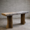 Oud eiken sidetable