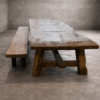 Oud eiken sidetable Oud eiken sidetable