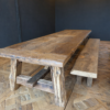 Oud eiken sidetable Oud eiken sidetable