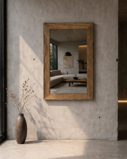 Eiken spiegel 80x120cm