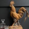 Metalen beeld van een haan Metalen beeld van een haan