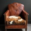 Vintage lederen clubfauteuil