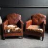 Vintage lederen clubfauteuil