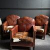 Vintage lederen clubfauteuil