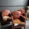 Vintage lederen clubfauteuil