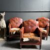 Vintage lederen clubfauteuil