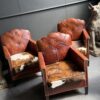 Vintage lederen clubfauteuil