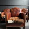 Vintage lederen clubfauteuil