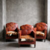 Vintage lederen clubfauteuil