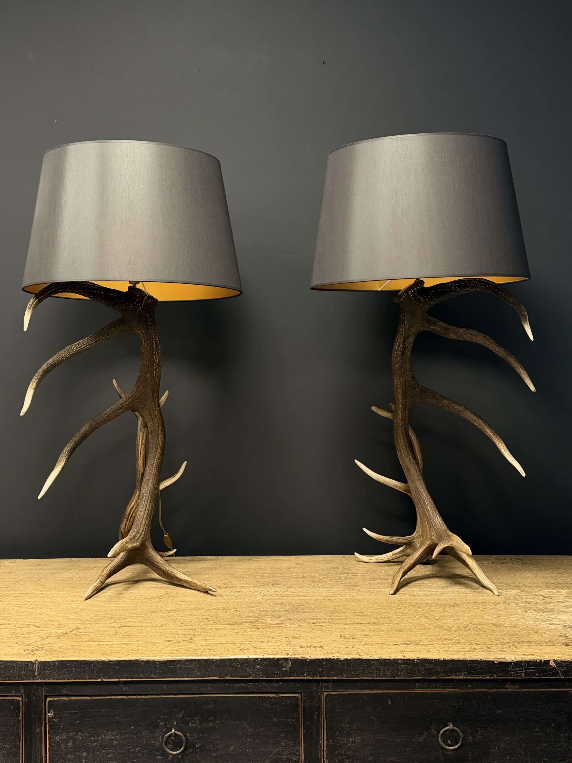 Schemerlamp van gewei