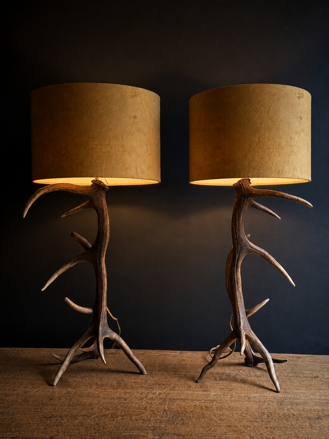 Schemerlamp van gewei