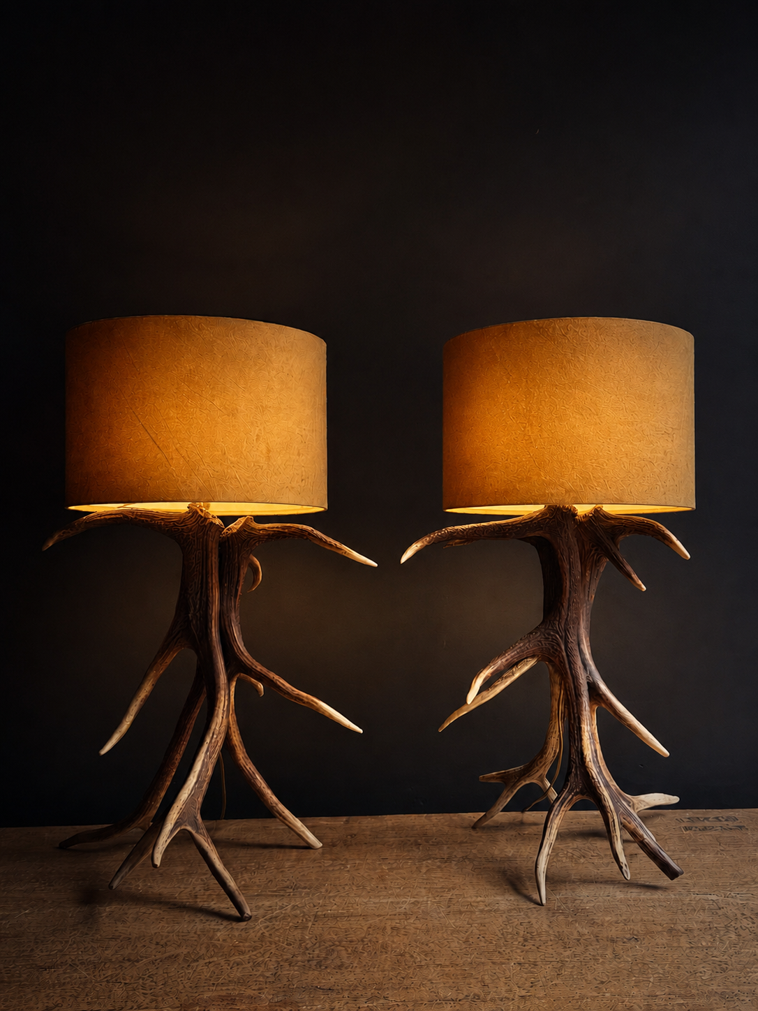 Schemerlamp van gewei Schemerlamp van gewei