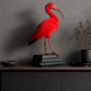 Opgezette rode ibis