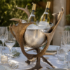 Champagnekoeler van gewei