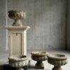 Vintage betonnen tuinvazen