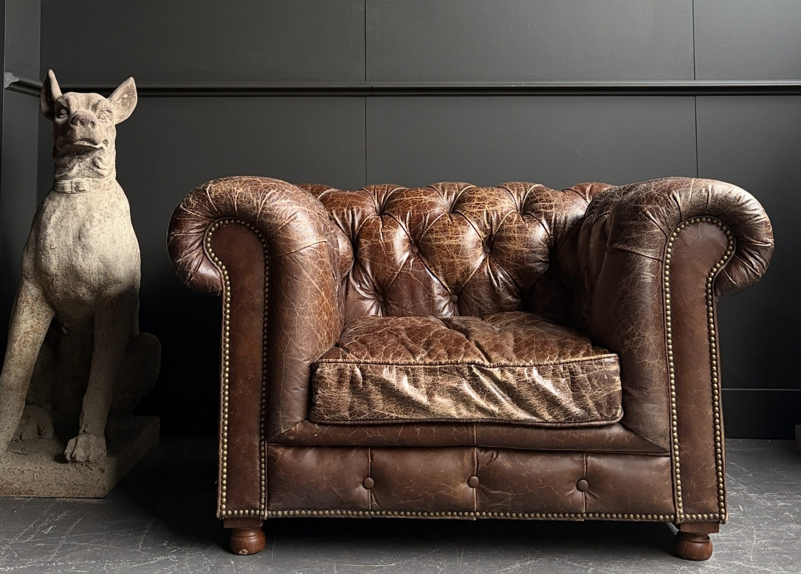 Vintage Chesterfield fauteuil Vintage Chesterfield fauteuil