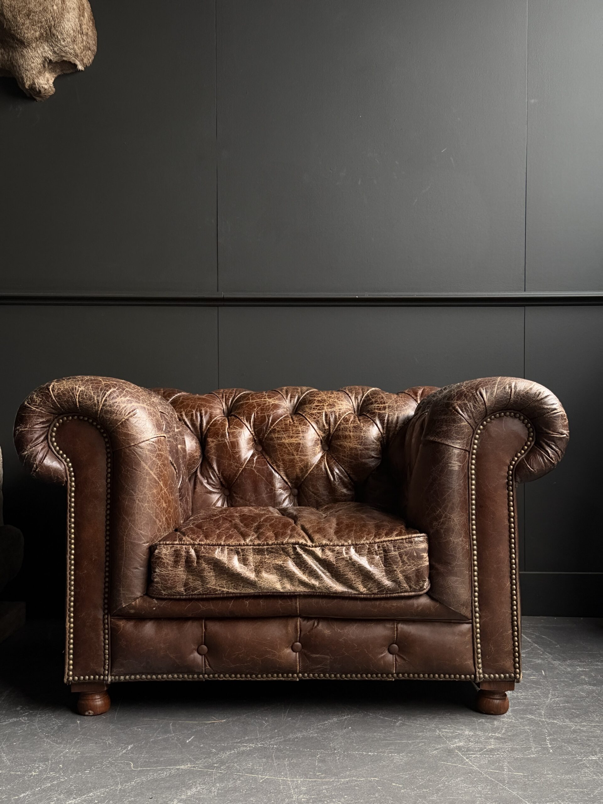 Vintage Chesterfield fauteuil Vintage Chesterfield fauteuil