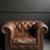 Vintage Chesterfield fauteuil Vintage Chesterfield fauteuil