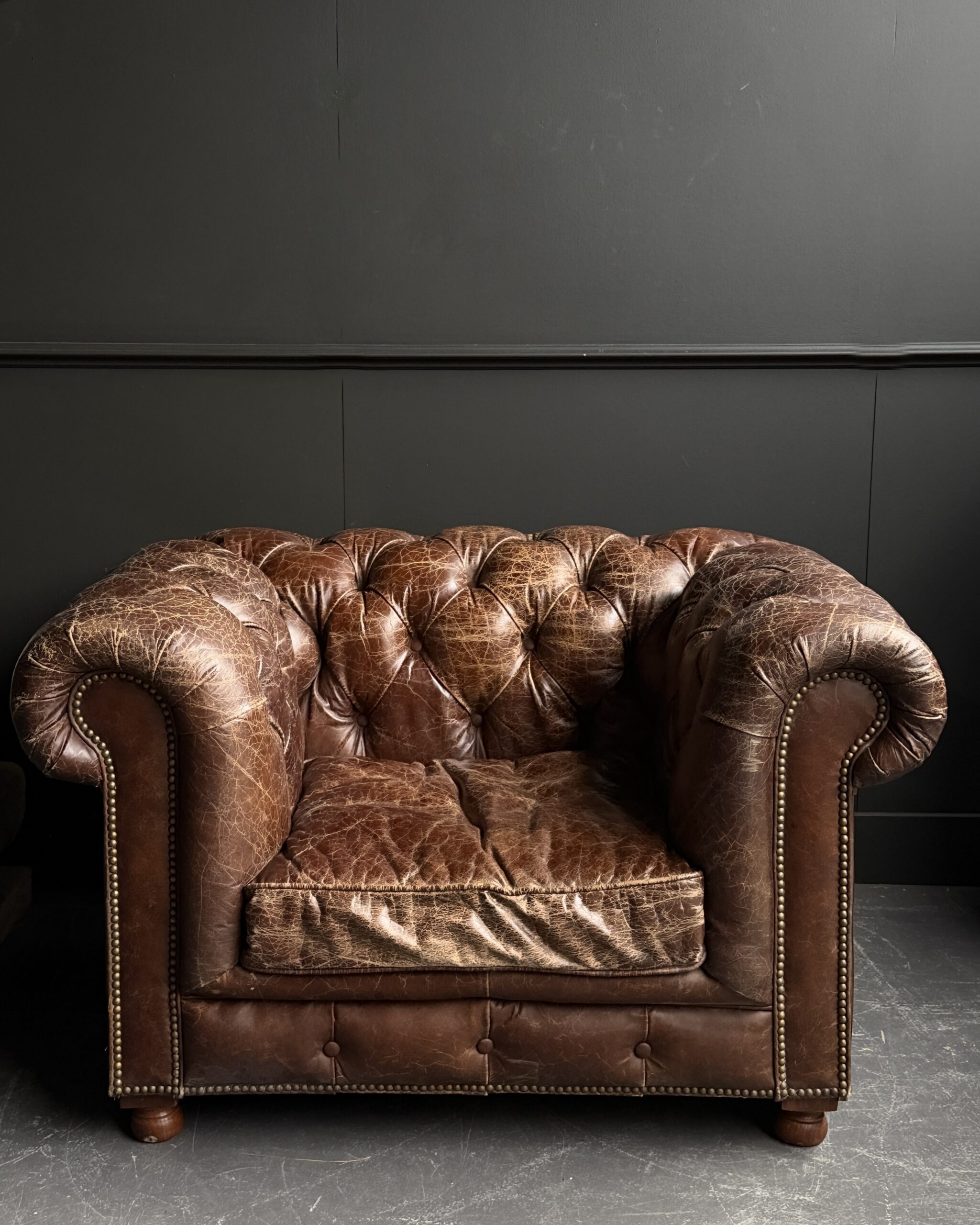 Vintage Chesterfield fauteuil Vintage Chesterfield fauteuil