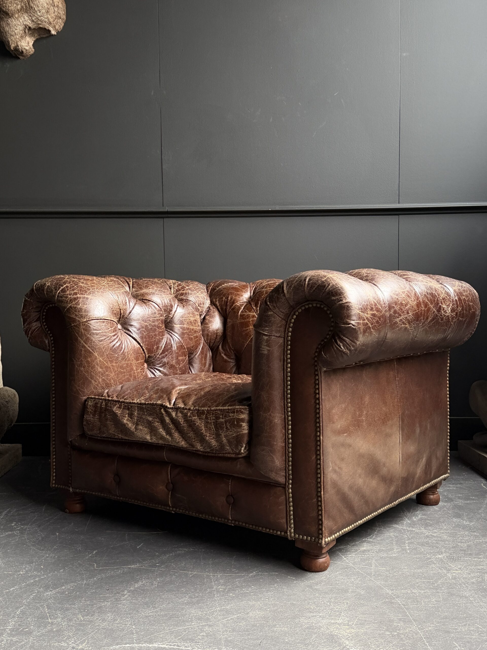 Vintage Chesterfield fauteuil Vintage Chesterfield fauteuil