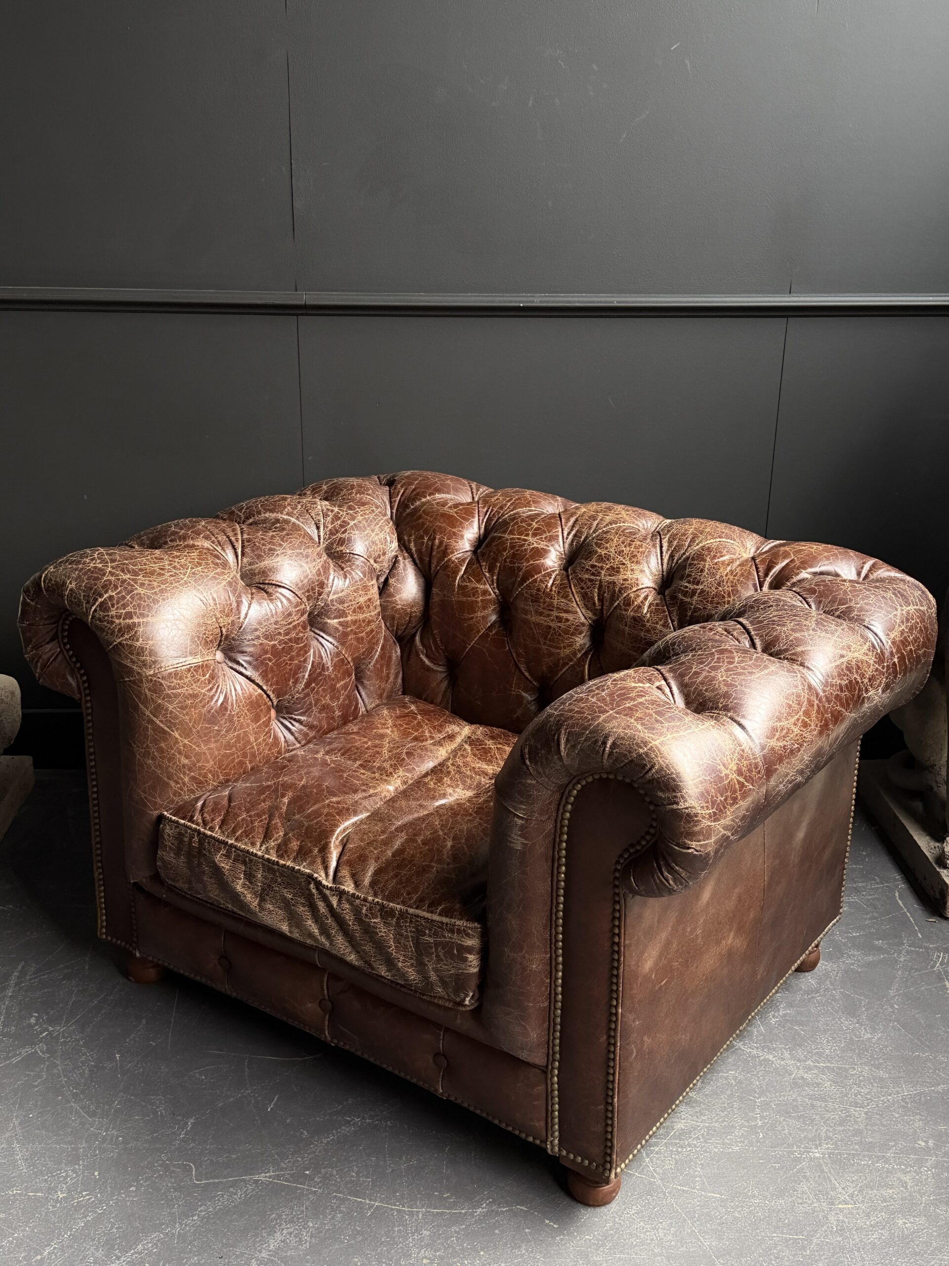 Vintage Chesterfield fauteuil Vintage Chesterfield fauteuil