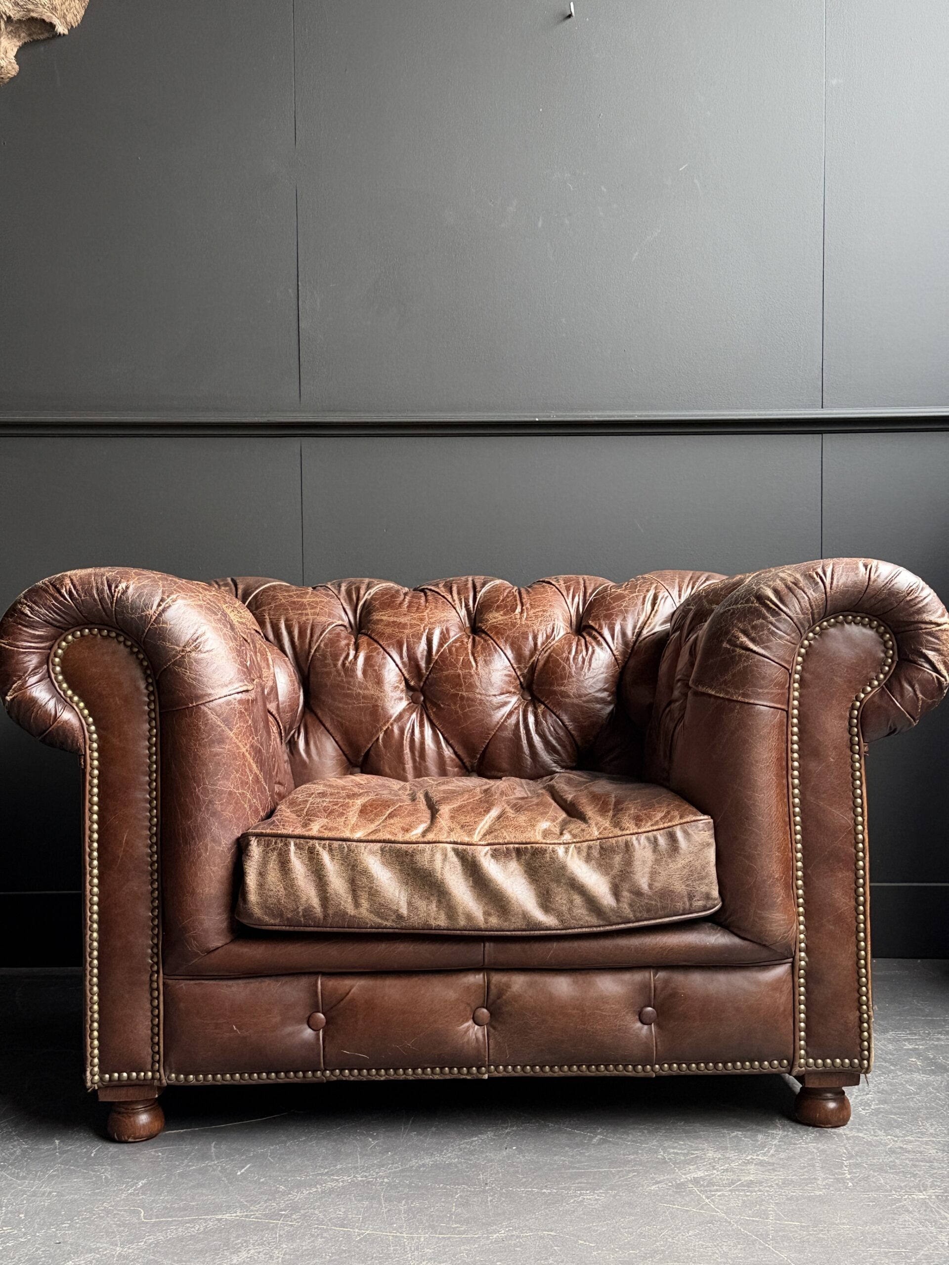 Vintage Chesterfield fauteuil Vintage Chesterfield fauteuil