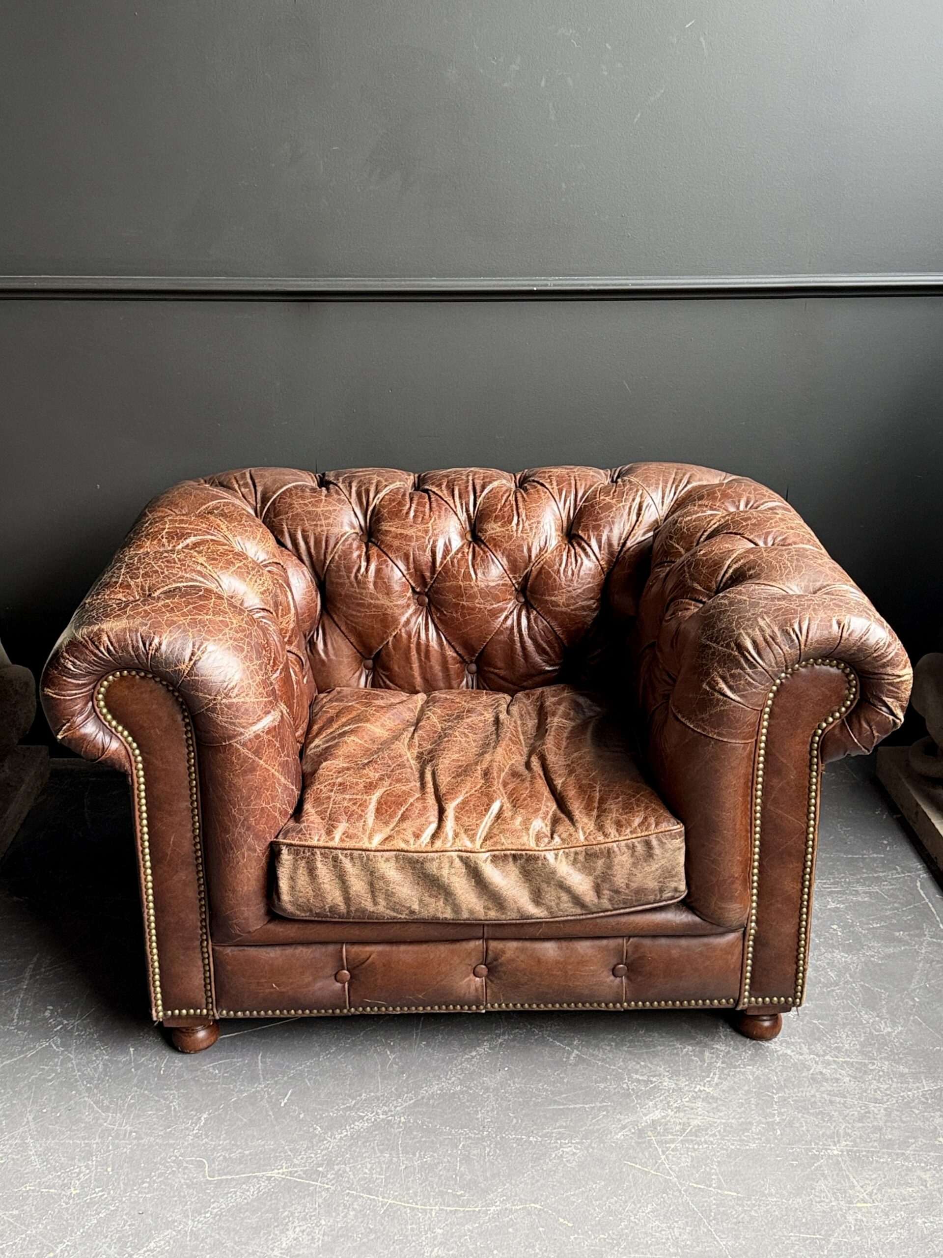 Vintage Chesterfield fauteuil Vintage Chesterfield fauteuil
