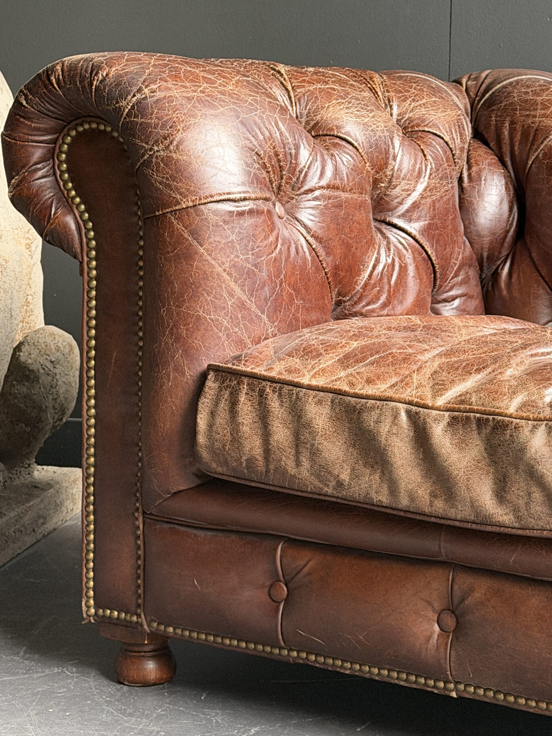 Vintage Chesterfield fauteuil Vintage Chesterfield fauteuil