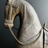 Oud Indiaas paard met messing beslag