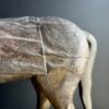 Oud Indiaas paard met messing beslag
