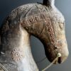 Oud Indiaas paard met messing beslag