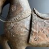 Oud Indiaas paard met messing beslag