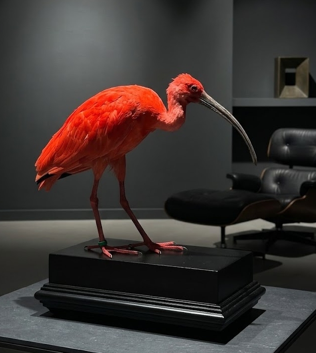 Opgezette rode ibis Opgezette rode ibis